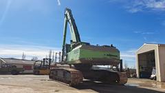 Sennebogen 850R with hydraulic rotating grapple - Left Back - Used Material Handling Excavator