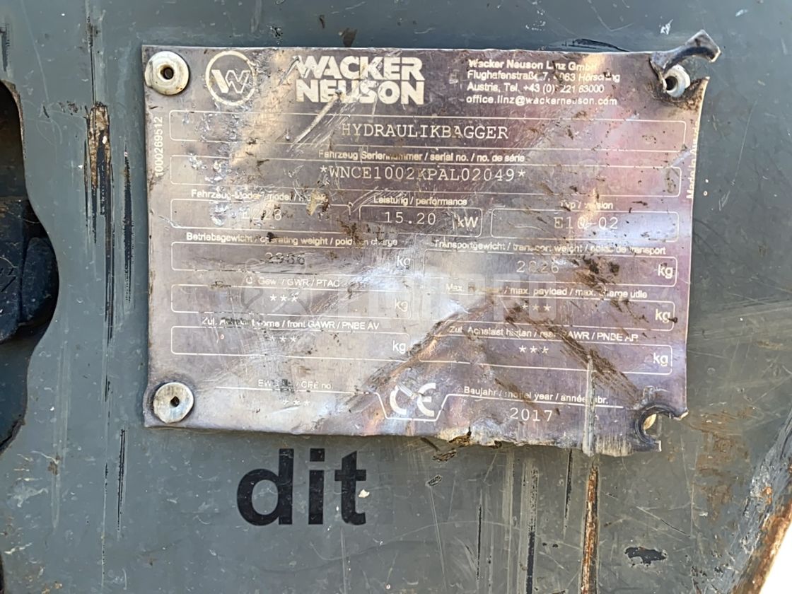 2017 WACKER NEUSON EZ28-44847211