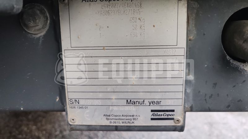 2012 Atlas Copco XAS 37 KD-47712007
