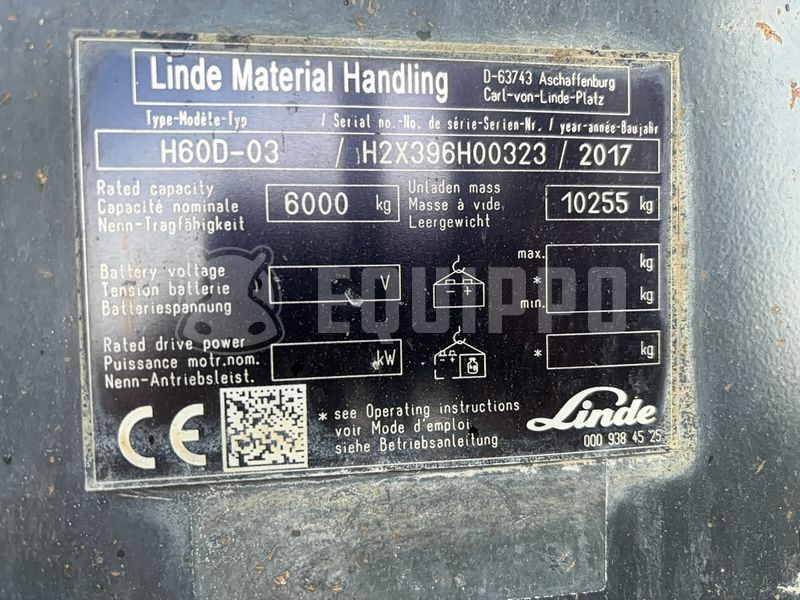 2017 Linde H60D-03-48180107