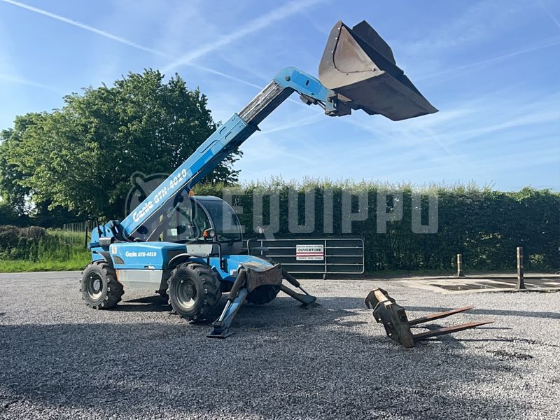 Terexlift GTH 4010 z łyżką i widłami - - Używany Teleskopowy wózek widłowy