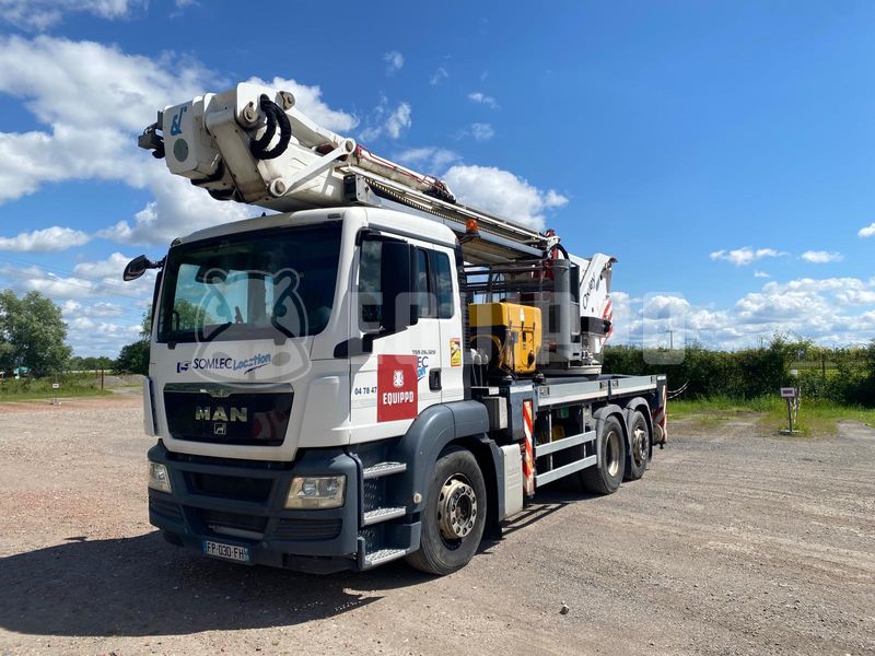 MAN TGS 26.320 6x2-2 BL with Oil Steel Eagle 3526 (35m) - Left Front - Used Truck-Mounted Boom Lift