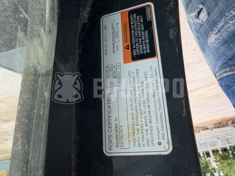 2014 Hitachi ZX135US-5B-48265237