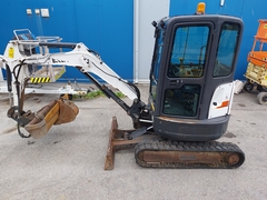 Bobcat E25 - Left Front in Polish translates to "Lewy Przód". - Używany Mini koparka < 7t